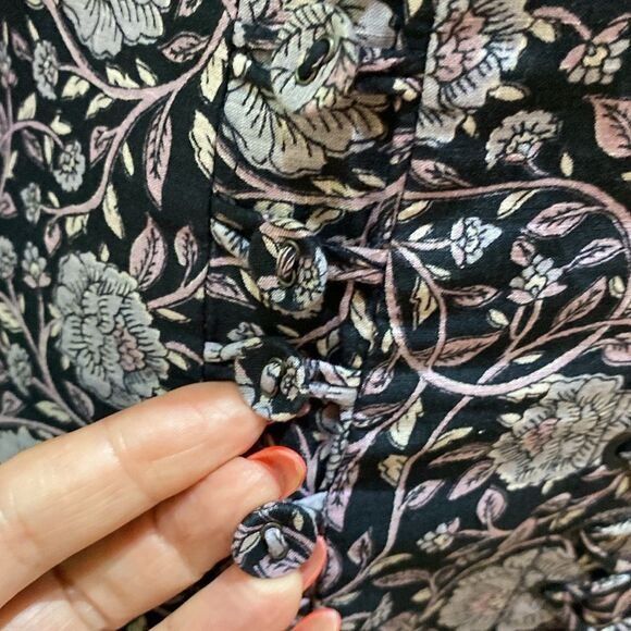 Zimmermann Purple and Pink Fit and Flare Dress with Bishop Sleeves, US4 - Picture 3 of 9